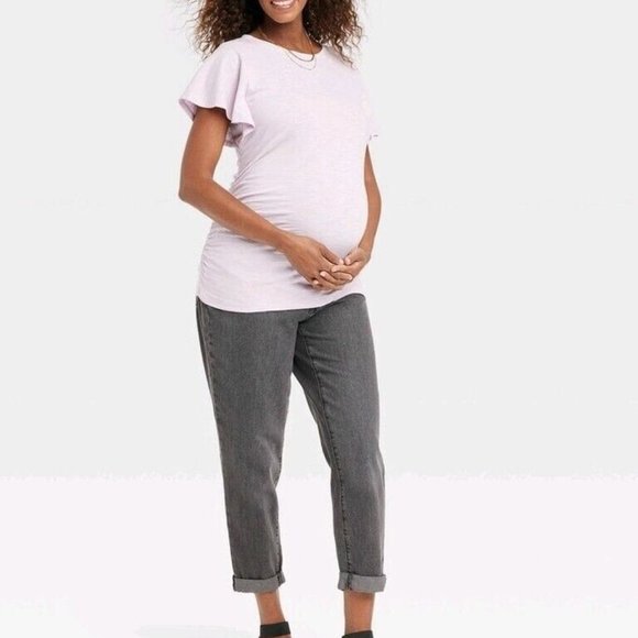 Ingrid & Isabel Maternity Under Belly Boyfriend Maternity Jeans NWT Multi Size - Picture 3 of 6